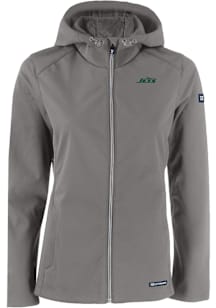 Cutter and Buck New York Jets Womens Grey Evoke Light Weight Jacket