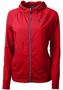 Cutter and Buck New York Jets Womens Red Americana Adapt Eco Light Weight Jacket