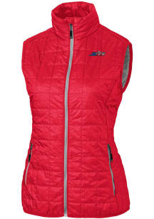 Cutter and Buck New York Jets Womens Red Americana Rainier PrimaLoft Vest