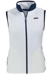 Cutter and Buck New York Jets Womens Grey Americana Cascade Sherpa Vest