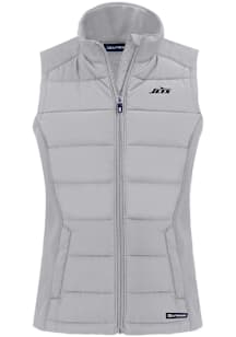 Cutter and Buck New York Jets Womens Charcoal Mono Evoke Vest