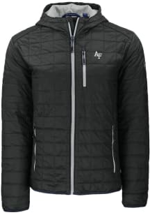 Cutter and Buck Air Force Falcons Mens Black Rainier PrimaLoft Hooded Filled Jacket