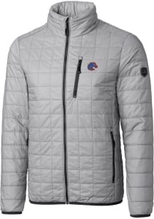 Cutter and Buck Boise State Broncos Mens Grey Rainier PrimaLoft Big and Tall Lined Jacket