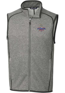 Cutter and Buck Texas Rangers Big and Tall Grey 2023 World Series Champions Mainsail Mens Vest
