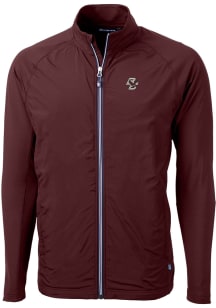 Cutter and Buck Boston College Eagles Mens Maroon Adapt Eco Light Weight Jacket