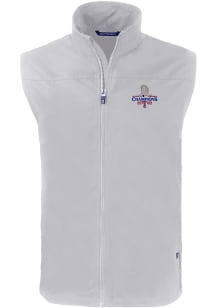 Cutter and Buck Texas Rangers Big and Tall Grey 2023 World Series Champions Charter Mens Vest