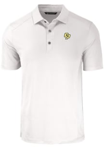 Cutter and Buck Cal Poly Mustangs White Forge Eco Stretch Big and Tall Polo