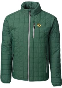 Cutter and Buck Cal Poly Mustangs Mens Green Rainier PrimaLoft Filled Jacket