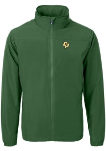 Cutter and Buck Cal Poly Mustangs Mens Green Charter Eco Light Weight Jacket