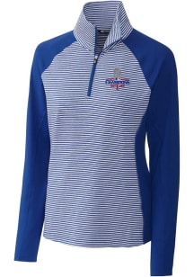 Cutter and Buck Texas Rangers Womens Blue 2023 World Series Champions Forge 1/4 Zip Pullover