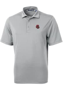 Cutter and Buck Cornell Big Red Grey Virtue Eco Pique Big and Tall Polo