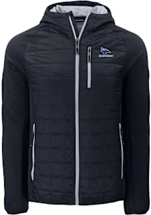 Cutter and Buck Creighton Bluejays Mens Black Rainier PrimaLoft Hybrid Medium Weight Jacket