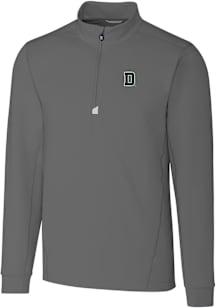 Cutter and Buck Dartmouth Big Green Mens Grey Traverse Big and Tall Qtr Zip
