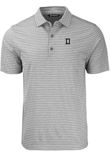 Cutter and Buck Dartmouth Big Green Grey Forge Heather Stripe Big and Tall Polo