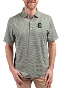 Cutter and Buck Dartmouth Big Green Mens Green Forge Double Stripe Short Sleeve Polo