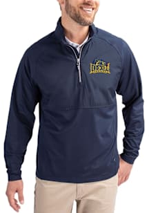 Cutter and Buck Drexel Dragons Mens Navy Blue Adapt Eco Hybrid Long Sleeve Qtr Zip Pullover