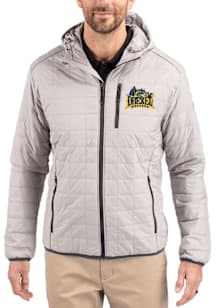 Cutter and Buck Drexel Dragons Mens Grey Rainier PrimaLoft Hooded Filled Jacket