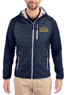 Cutter and Buck Drexel Dragons Mens Navy Blue Rainier PrimaLoft Hybrid Medium Weight Jacket