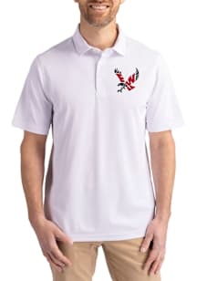 Cutter and Buck Eastern Washington Eagles White Virtue Eco Pique Big and Tall Polo