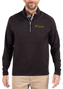 Cutter and Buck Florida A&M Rattlers Mens Black Adapt Eco Hybrid Long Sleeve Qtr Zip Pullover