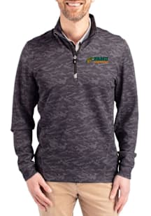 Cutter and Buck Florida A&M Rattlers Mens Black Traverse Camo Long Sleeve Qtr Zip Pullover