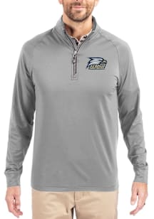 Cutter and Buck Georgia Southern Eagles Mens Grey Adapt Eco Big and Tall Qtr Zip