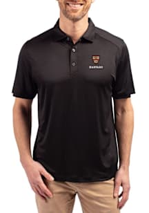 Cutter and Buck Harvard Crimson Black Forge Eco Stretch Big and Tall Polo