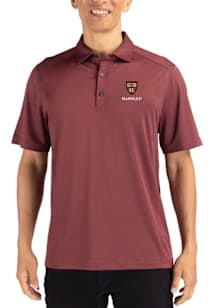 Cutter and Buck Harvard Crimson Maroon Forge Eco Stretch Big and Tall Polo