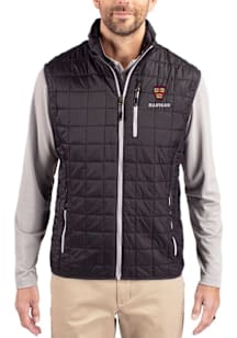 Cutter and Buck Harvard Crimson Big and Tall Black Rainier PrimaLoft Mens Vest