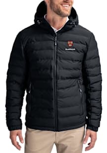Cutter and Buck Harvard Crimson Mens Black Mission Ridge Repreve Filled Jacket