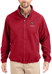 Cutter and Buck Harvard Crimson Mens Cardinal Charter Eco Light Weight Jacket