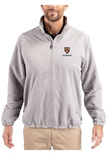 Cutter and Buck Harvard Crimson Mens Grey Charter Eco Light Weight Jacket