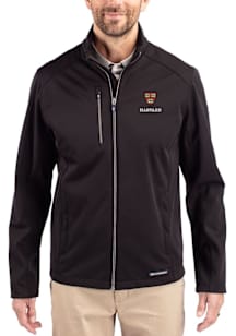 Cutter and Buck Harvard Crimson Mens Black Evoke Light Weight Jacket