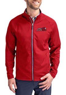 Cutter and Buck Jacksonville State Gamecocks Mens Red Adapt Eco Big and Tall Light Weight Jacket