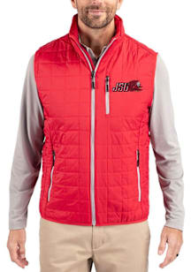 Cutter and Buck Jacksonville State Gamecocks Big and Tall Red Rainier PrimaLoft Mens Vest
