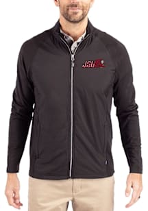 Cutter and Buck Jacksonville State Gamecocks Mens Black Adapt Eco Light Weight Jacket
