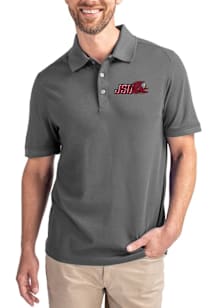 Cutter and Buck Jacksonville State Gamecocks Mens Grey Advantage Short Sleeve Polo
