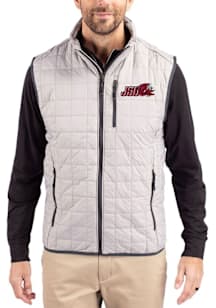 Cutter and Buck Jacksonville State Gamecocks Mens Grey Rainier PrimaLoft Sleeveless Jacket
