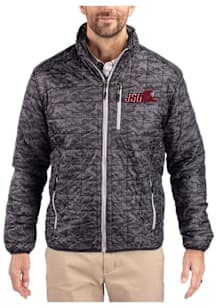 Cutter and Buck Jacksonville State Gamecocks Mens Black Rainier PrimaLoft Printed Filled Jacket