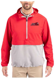 Cutter and Buck Jacksonville State Gamecocks Mens Red Charter Eco Pullover Jackets