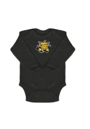 Wichita State Shockers Baby Black Mascot Long Sleeve One Piece