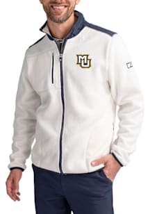 Cutter and Buck Marquette Golden Eagles Mens Grey Cascade Sherpa Big and Tall Light Weight Jacket