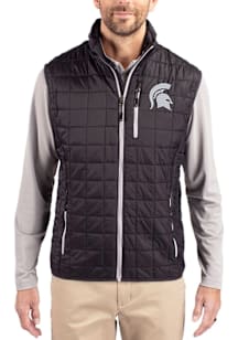 Cutter and Buck Michigan State Spartans Big and Tall Black Rainier PrimaLoft Mens Vest