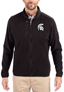 Cutter and Buck Michigan State Spartans Mens Black Cascade Sherpa Big and Tall Light Weight Jacket