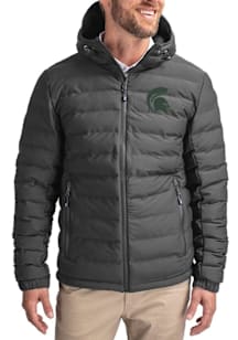 Cutter and Buck Michigan State Spartans Mens Grey Mission Ridge Repreve Filled Jacket