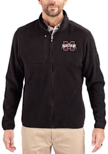 Cutter and Buck Mississippi State Bulldogs Mens Black Cascade Sherpa Big and Tall Light Weight Jac..