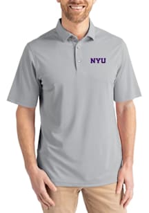 Cutter and Buck NYU Violets Grey Virtue Eco Pique Big and Tall Polo