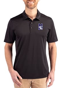 Cutter and Buck Northwestern Wildcats Black Prospect Big and Tall Polo
