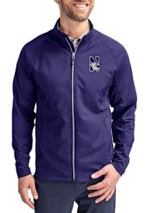 Cutter and Buck Northwestern Wildcats Mens Purple Adapt Eco Light Weight Jacket
