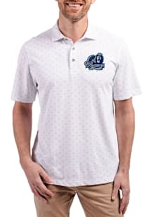Cutter and Buck Old Dominion Monarchs White Virtue Eco Pique Tile Big and Tall Polo